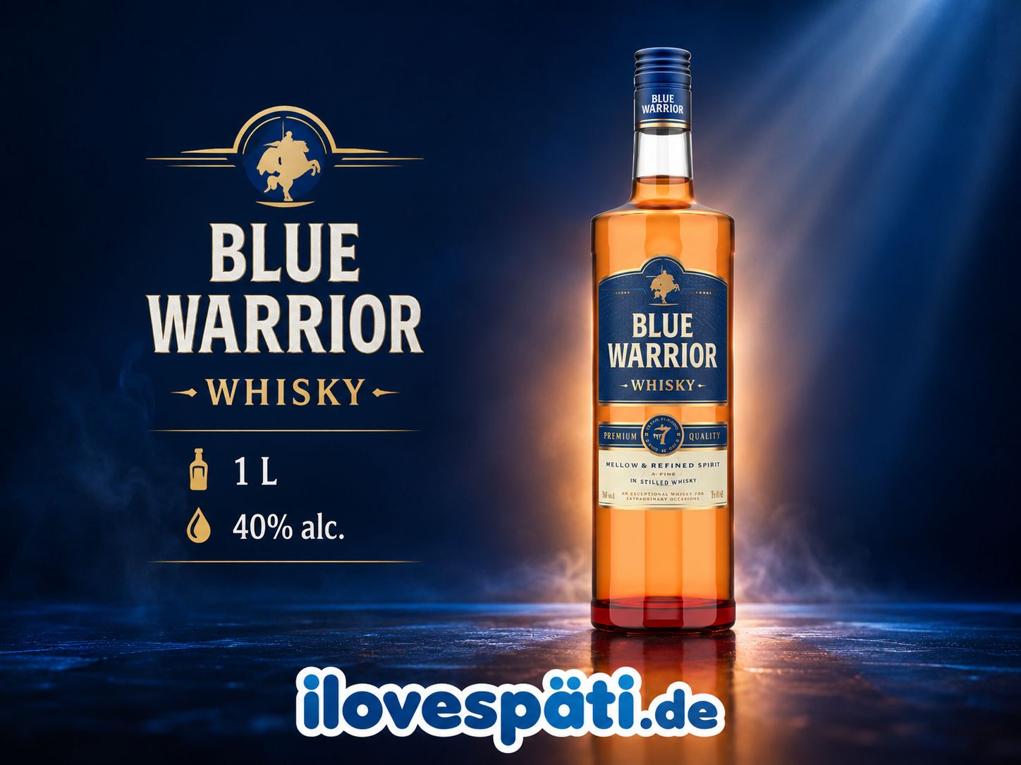 Blue Warrior Blended Whisky 1 l 40 % Vol.