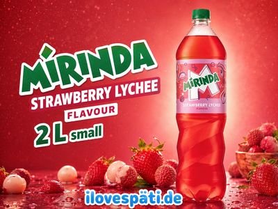 Mirinda Strawberry Lychee Limonade 2 l – Erdbeer-Litschi-Geschmack