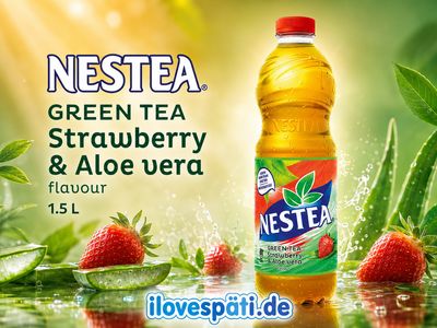 Nestea Green Tea Strawberry &amp; Aloe Vera Grünteegetränk 1,5 l