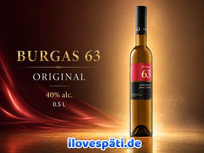 Burgas 63 Original Special Selection Traubenrakia 0,5 l 40 % Vol.