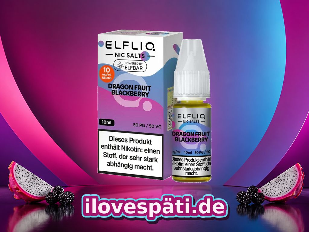 ELFBAR ELFLIQ Dragon Fruit Blackberry Nikotinsalz-Liquid 10 ml 10 mg/ml