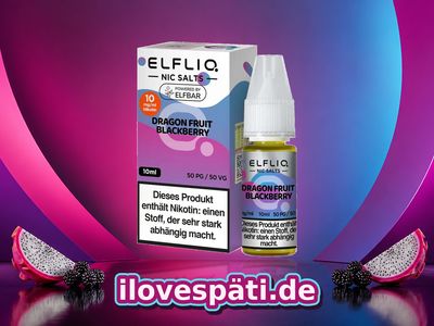 ELFBAR ELFLIQ Dragon Fruit Blackberry Nikotinsalz-Liquid 10 ml 10 mg/ml