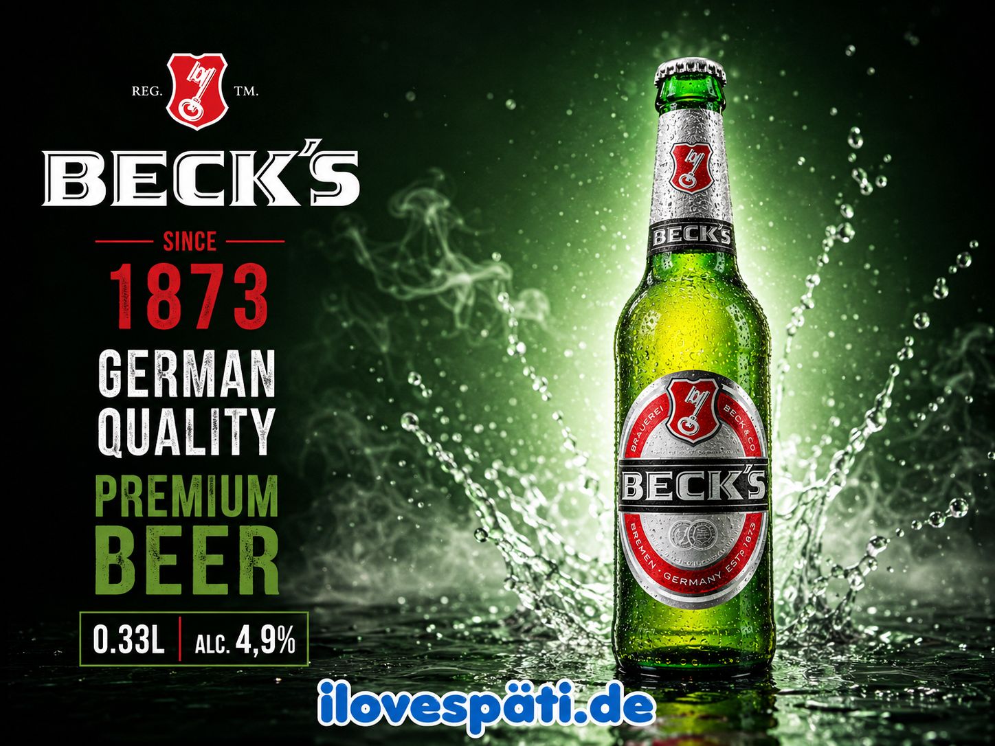 Beck’s Pils Bier 0,33 l, 4,9 % vol.