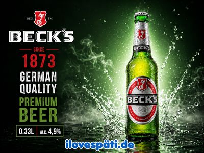 Beck’s Pils Bier 0,33 l, 4,9 % vol.