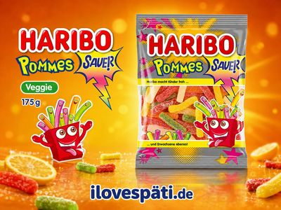 HARIBO Pommes Sauer Fruchtgummi 175 g