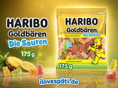 HARIBO Goldbären Die Sauren Fruchtgummi 175 g