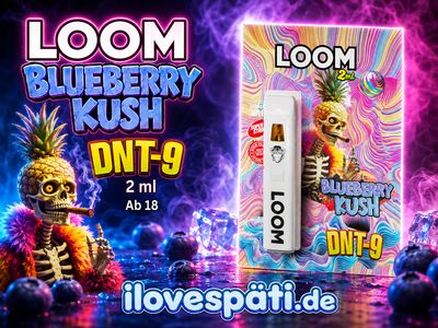 LOOM 95 % DNT-9 Blueberry Kush Vape 2 ml