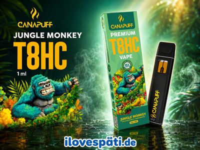 CANAPUFF Jungle Monkey T8HC Vape 95 % – 1 ml