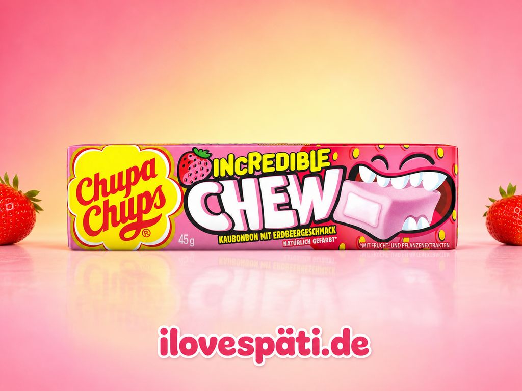 Chupa Chups Incredible Chew Erdbeere 45 g