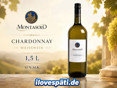 Montasolo Chardonnay Weißwein 1,5 l 12 % vol.
