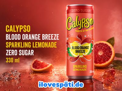 Calypso Blood Orange Breeze Zero Sugar Sparkling Lemonade 330 ml