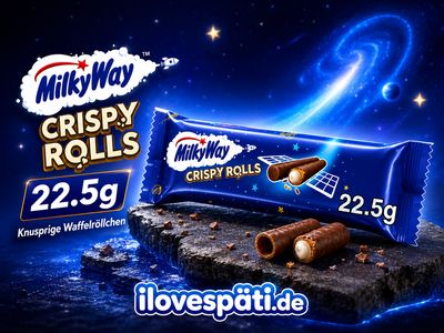 Milky Way Crispy Rolls 22,5 g – 2 Waffelröllchen