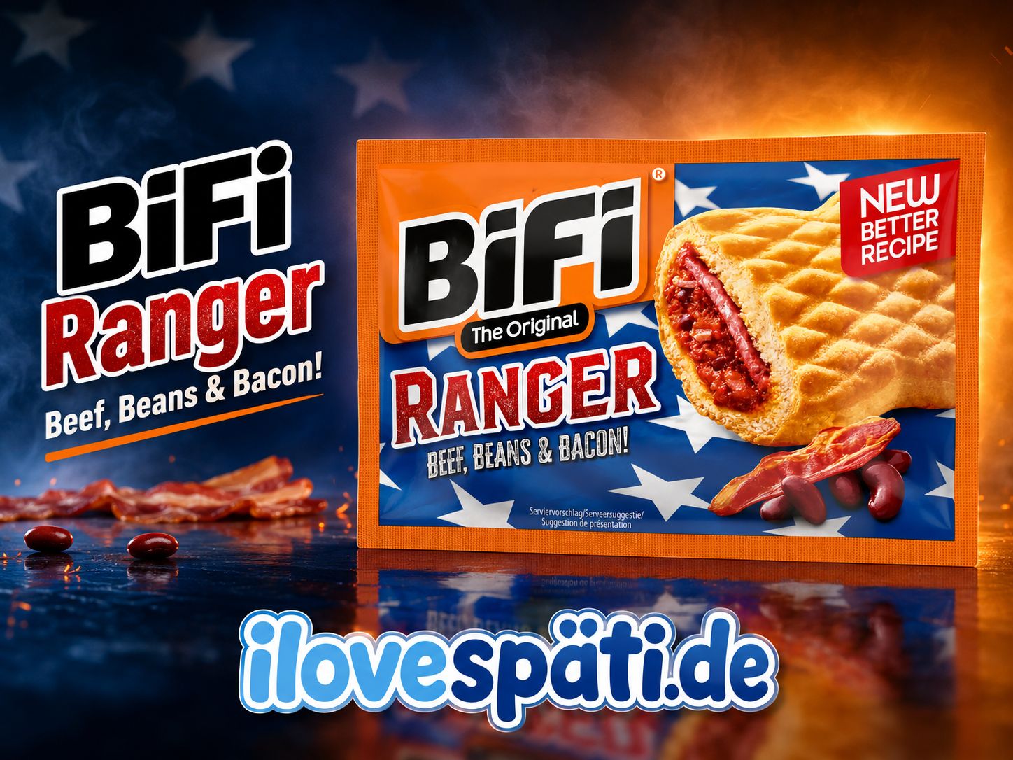 BiFi Ranger Beef, Beans &amp; Bacon Snack 50 g