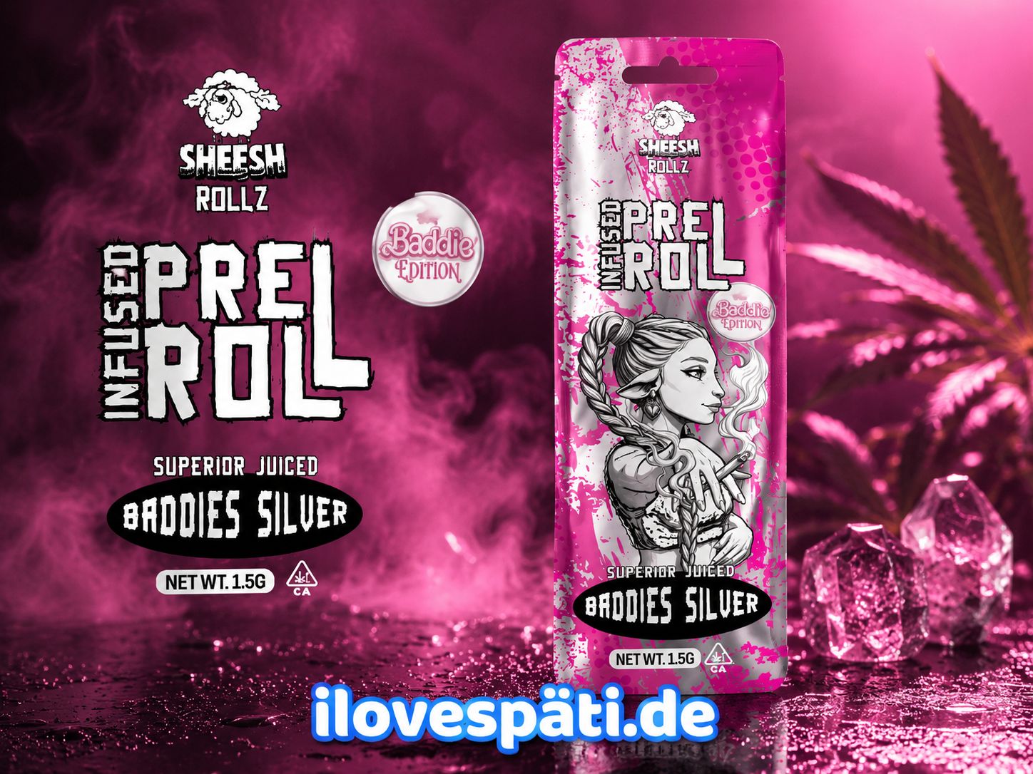 SHEESH ROLLZ Baddies Silver Infused Pre Roll 1,5 g