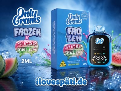 OnlyGrams Frozen x Sugar Melon 3-in-1 Dual Chamber Vape 2 ml
