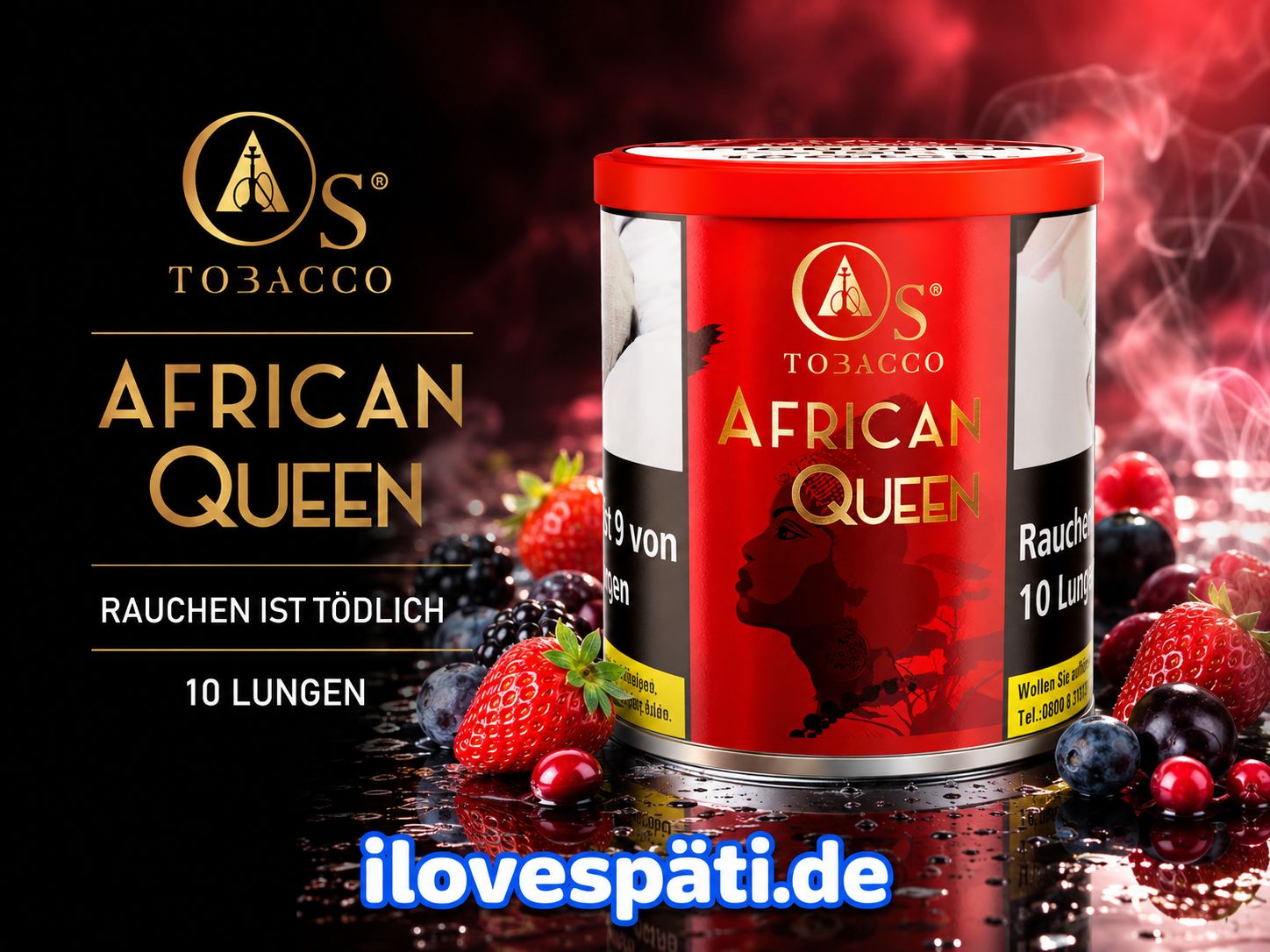 OS Tobacco African Queen Shisha-Tabak 200 g – Früchtemix