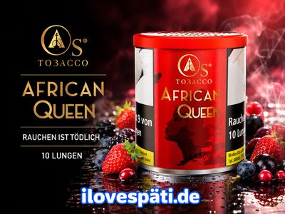 OS Tobacco African Queen Shisha-Tabak 200 g – Früchtemix