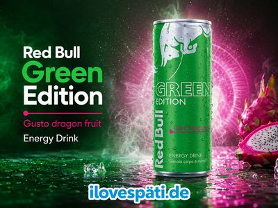 Red Bull Green Edition Gusto Dragon Fruit Energy Drink 250 ml