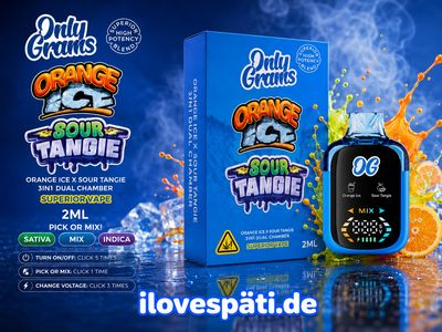 OnlyGrams Orange Ice × Sour Tangie Dual Chamber Vape 2 ml