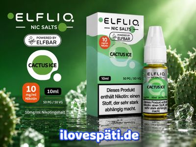 ELFLIQ by Elfbar Cactus Ice Nikotinsalz-Liquid 10 ml 10 mg/ml