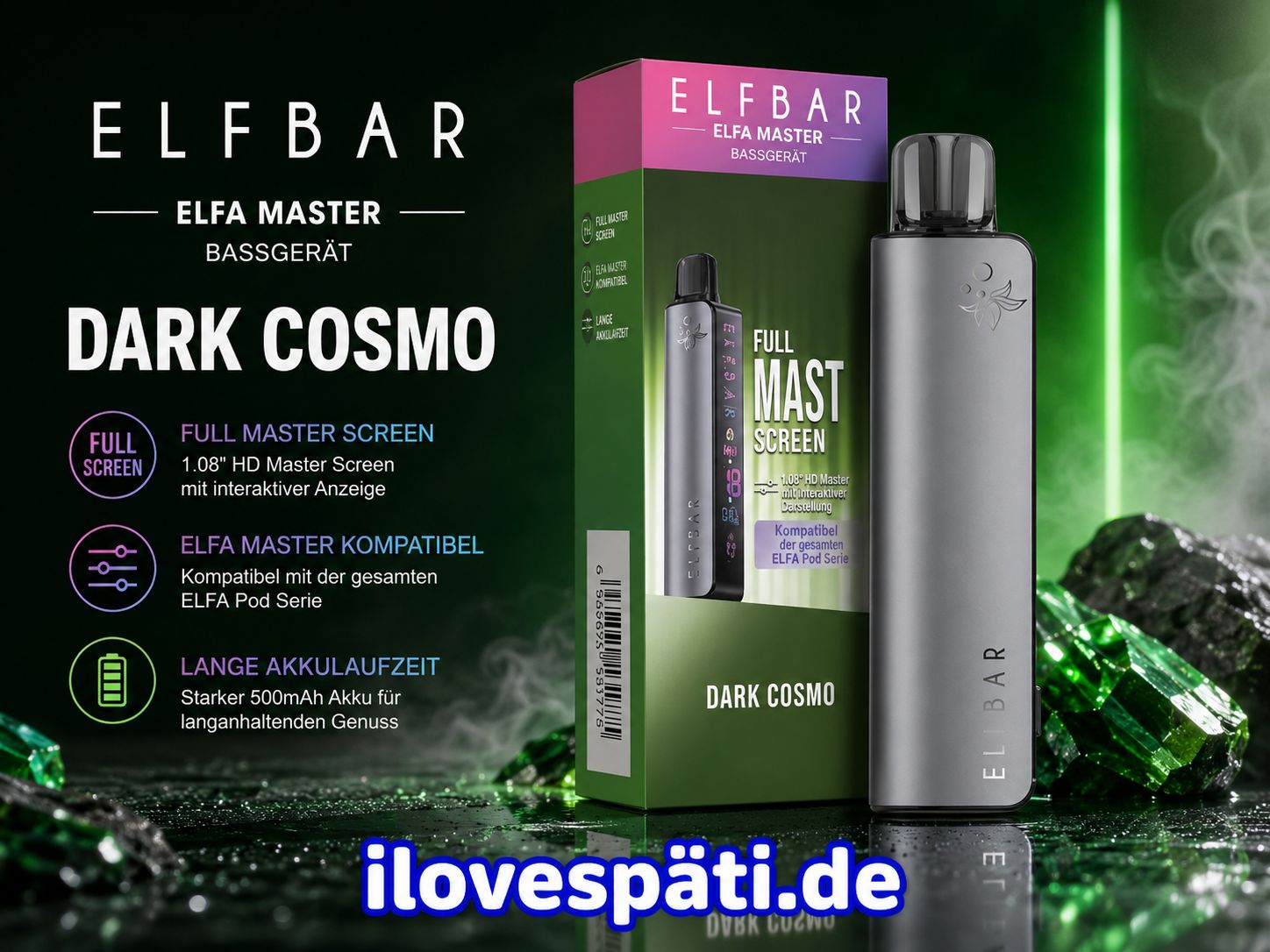 ELFBAR ELFA Master Dark Cosmo Basisgerät 850 mAh