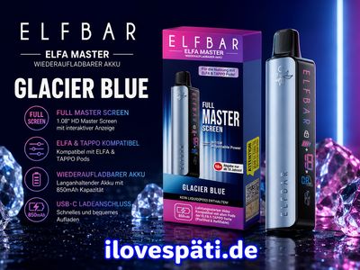 ELFBAR ELFA Master Glacier Blue Basisgerät 850 mAh
