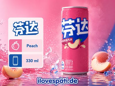 Fanta Peach Flavour China 330 ml Dose