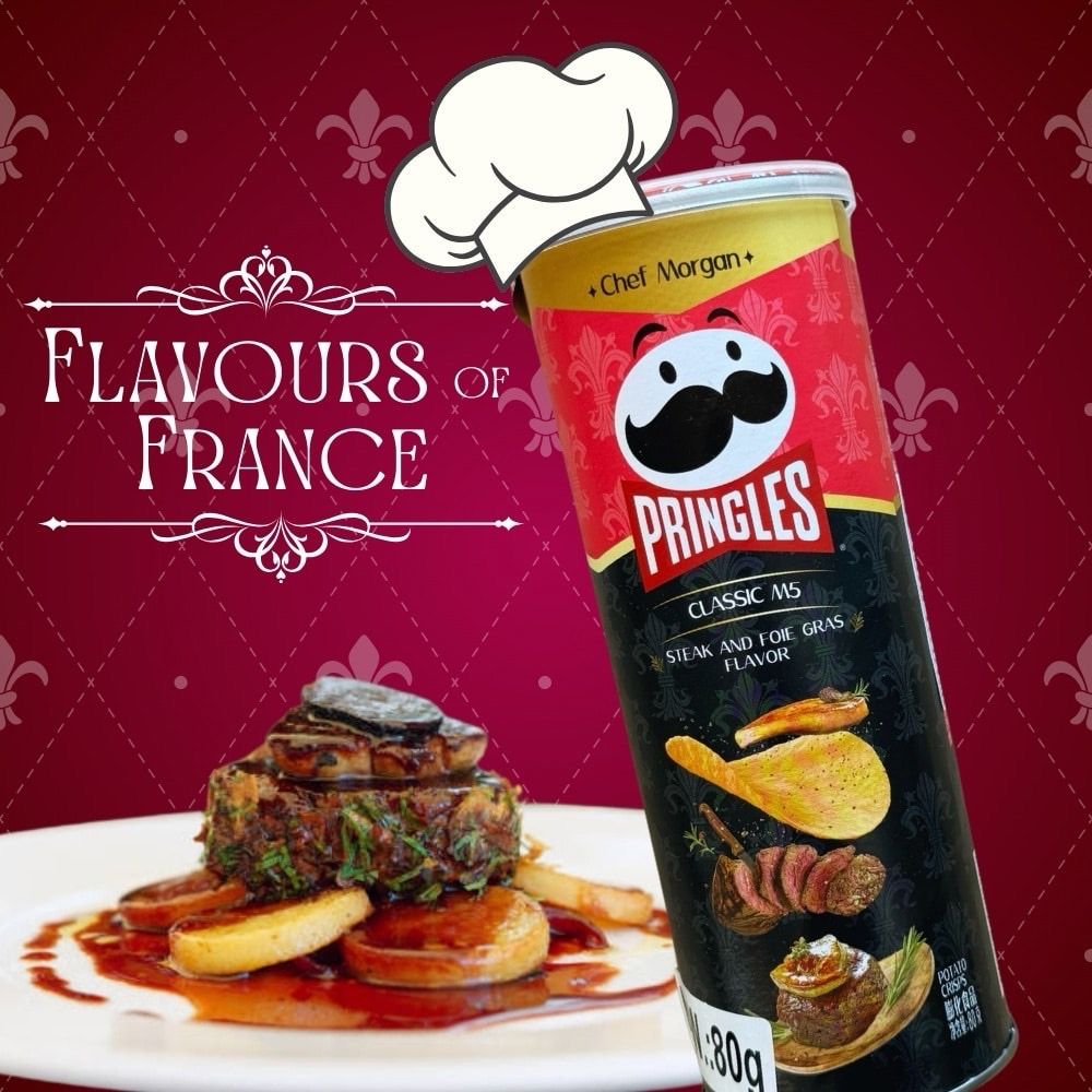 Pringles Classic M5 Steak &amp; Foie Gras Flavor Stapelchips 80 g