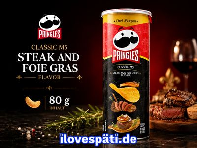 Pringles Classic M5 Steak &amp; Foie Gras Flavor Stapelchips 80 g