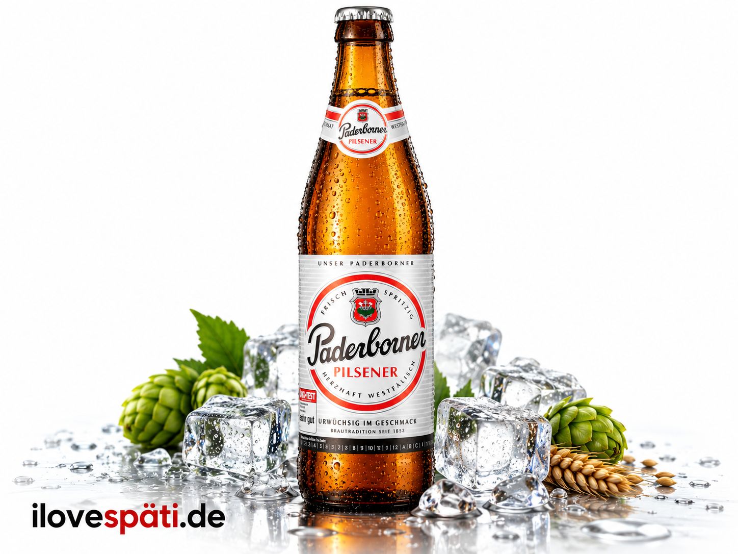 Paderborner Pilsener Bier 0,5 l mit 4,8 % vol.