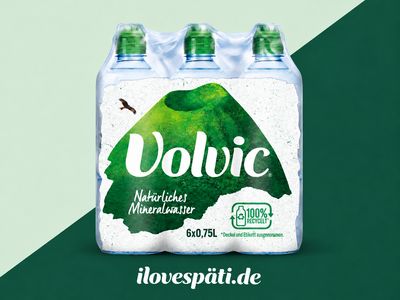 Volvic Naturelle Mineralwasser still 6 × 0,75 l mit Sportverschluss
