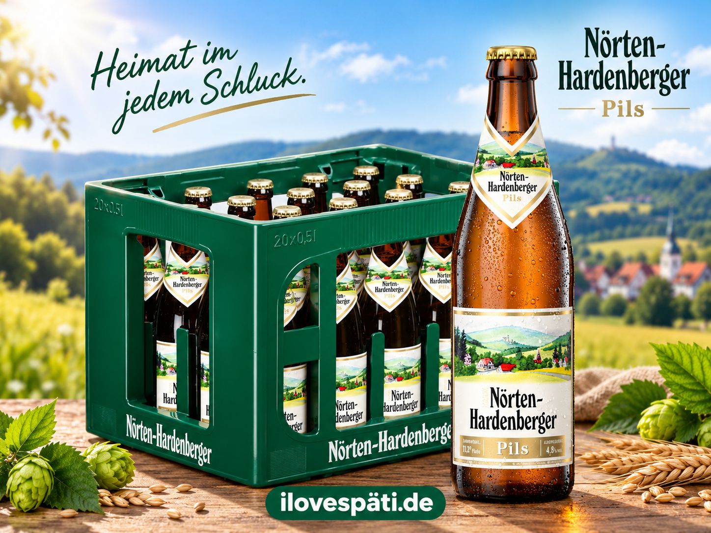 Nörten-Hardenberger Pils 20 × 0,5 l Mehrwegkasten – 4,8 % vol.