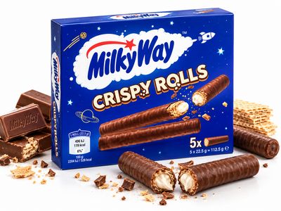 Milky Way Crispy Rolls Waffelröllchen 112,5 g – 5 Doppelpackungen Milky Way Crispy Rolls Waffelröllchen 112,5 g – 5 Doppelpackungen