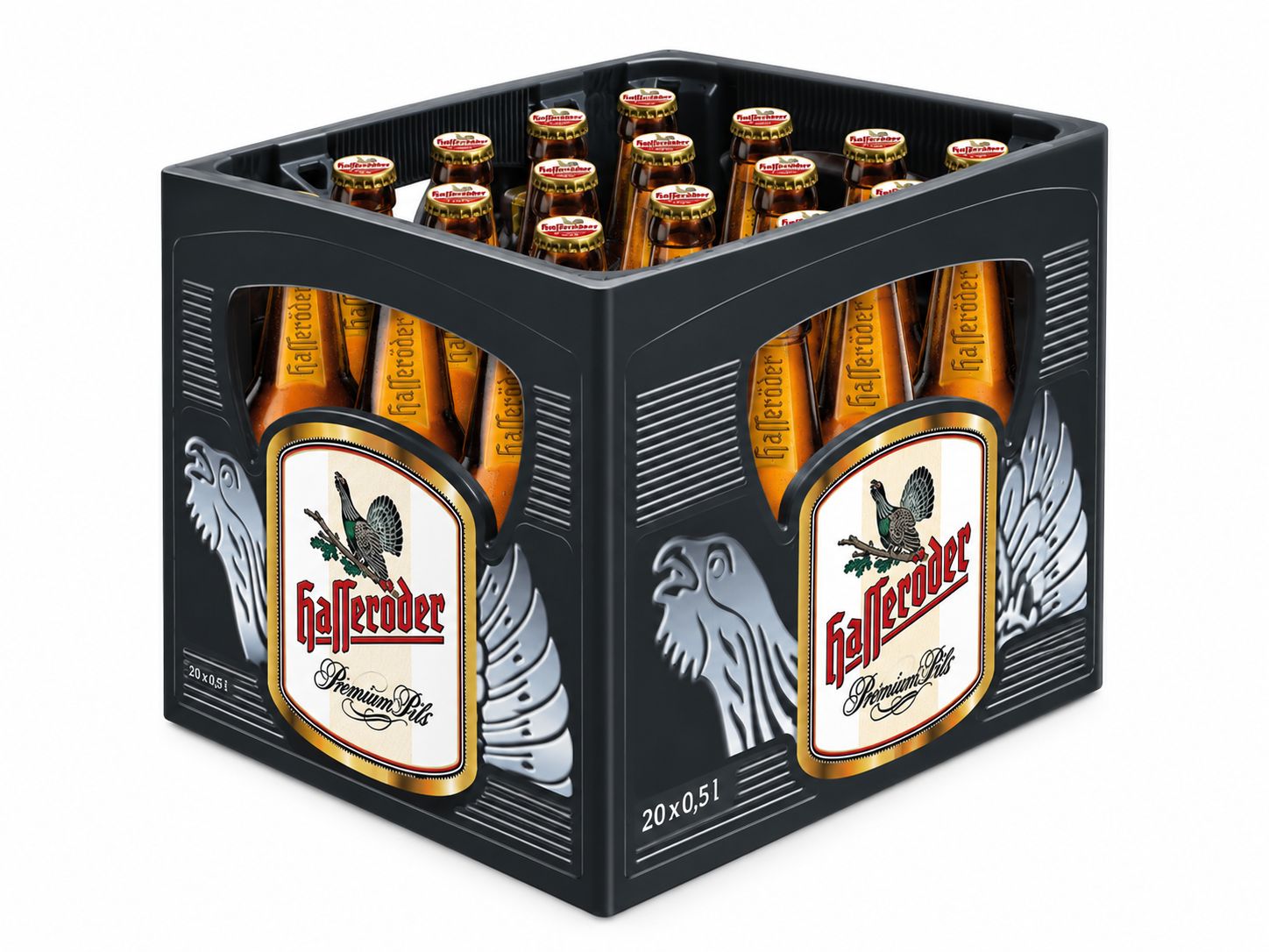 Hasseröder Premium Pils Bierkasten 20 × 0,5 l – 4,9 % vol.