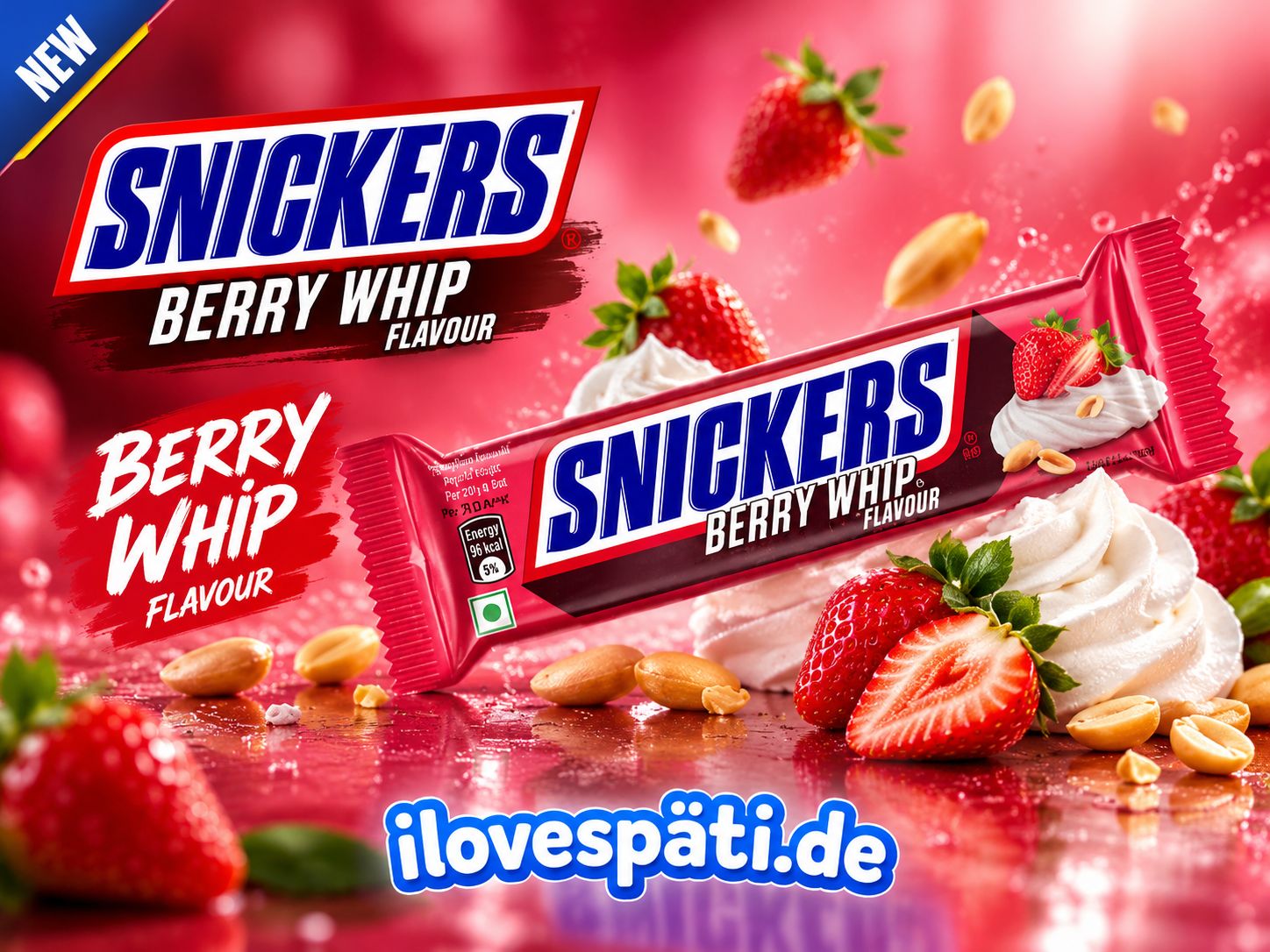 Snickers Berry Whip Flavour Schokoriegel 40 g
