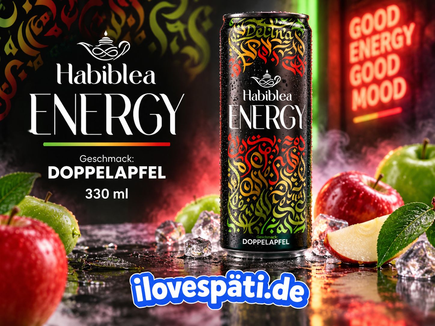 HabibTea Energy Doppelapfel 250 ml