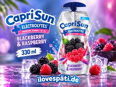 Capri-Sun +Electrolytes Blackberry & Raspberry 330 ml Capri-Sun +Electrolytes Blackberry & Raspberry 330 ml
