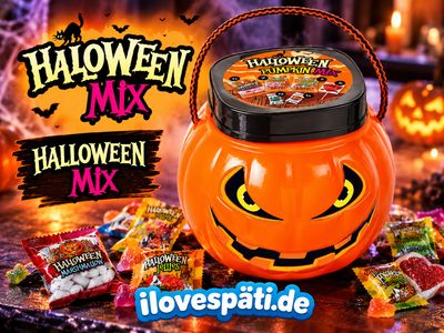Halloween Mix Kürbiseimer mit Süßigkeiten 200 g – 15 Stück