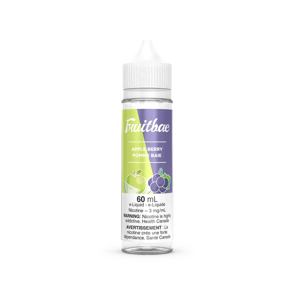 Fruitbae freebase vape juice 60 mL bottle