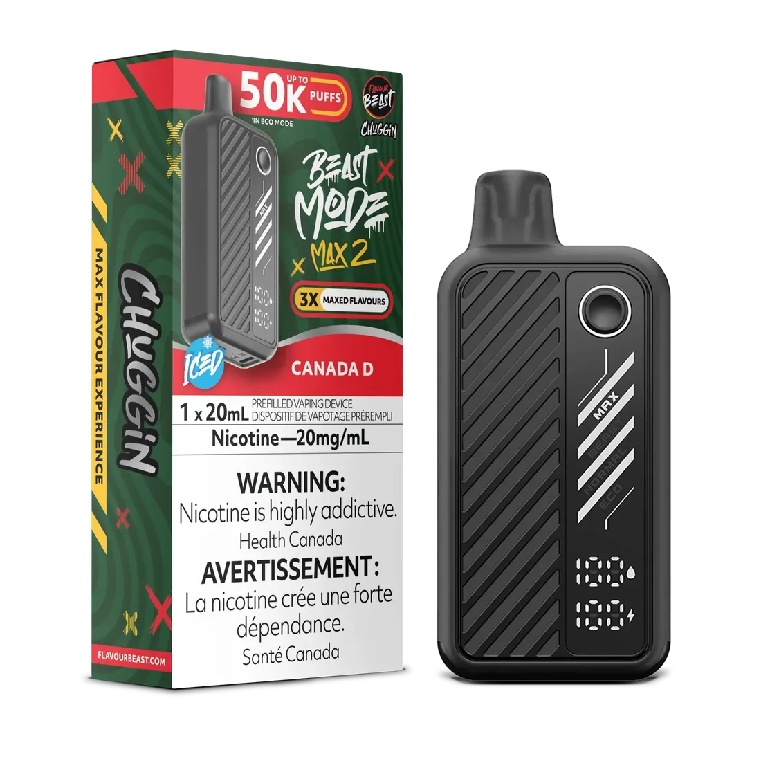FLAVOUR BEAST BEAST MODE MAX 2 50K (Excise AB Tax Included) - Canada D, 20 mg