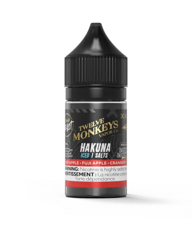 FLAVOUR BEAST X TWELVE MONKEYS SALT 30 ML — e-liquid bottle
