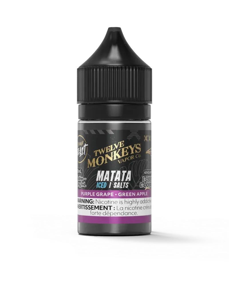FLAVOUR BEAST X TWELVE MONKEYS SALT 30 ML (EXCISE AB TAX INCLUDED) - Matata Iced, 20 mg