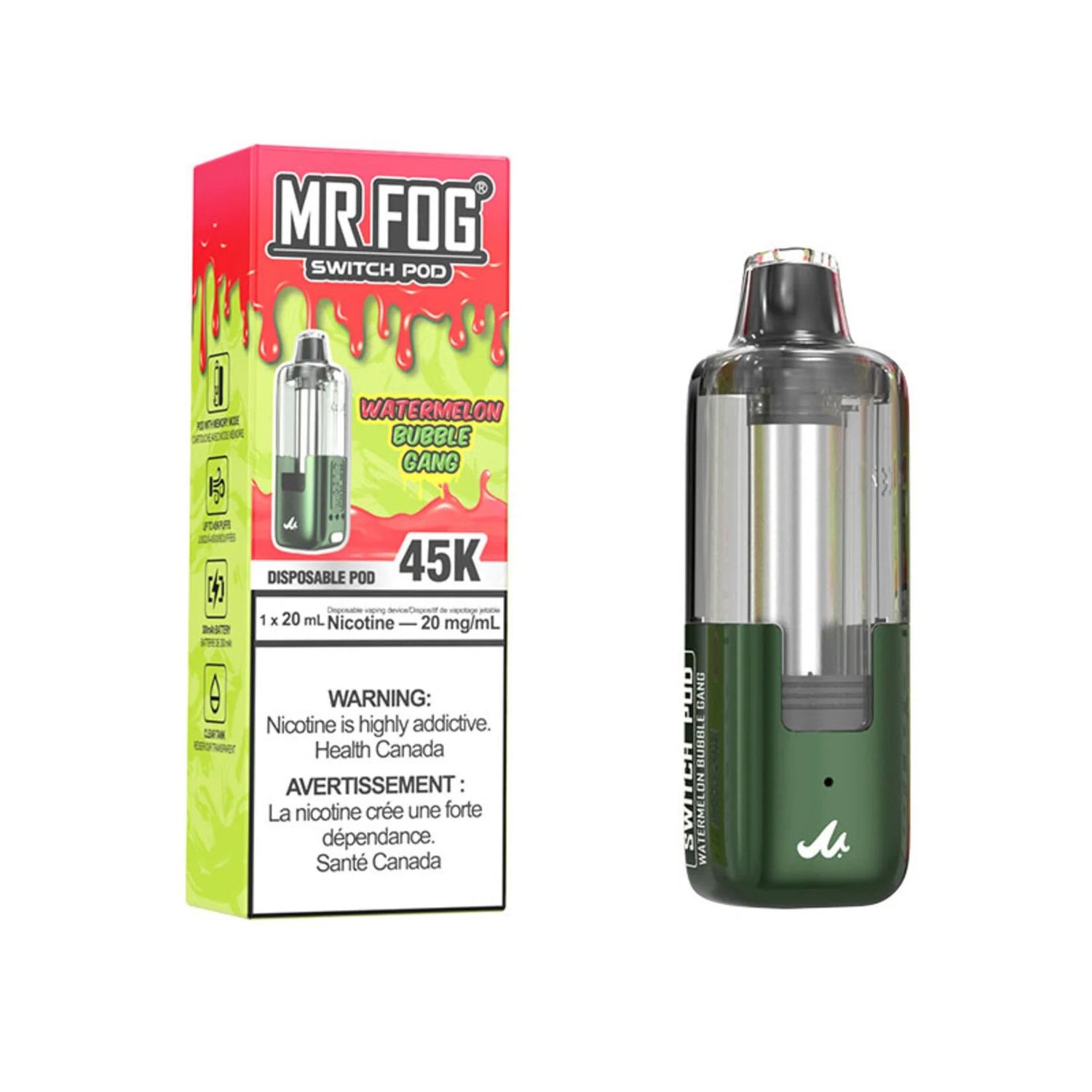 MR FOG SWITCH 45K POD — replacement pod