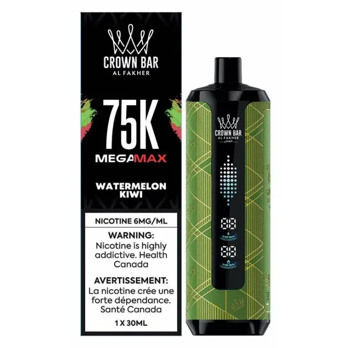 Crown bar 75k Al Fakher (EXCISE AB TAX INCLUDED) - Watermelon Kiwi, 6 mg