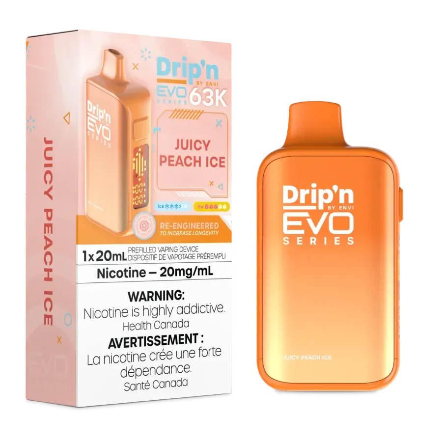 DRIP IN Envy 63K (EXCISE AB TAX INCLUDED) - Juice Peach Ice, 20 mg