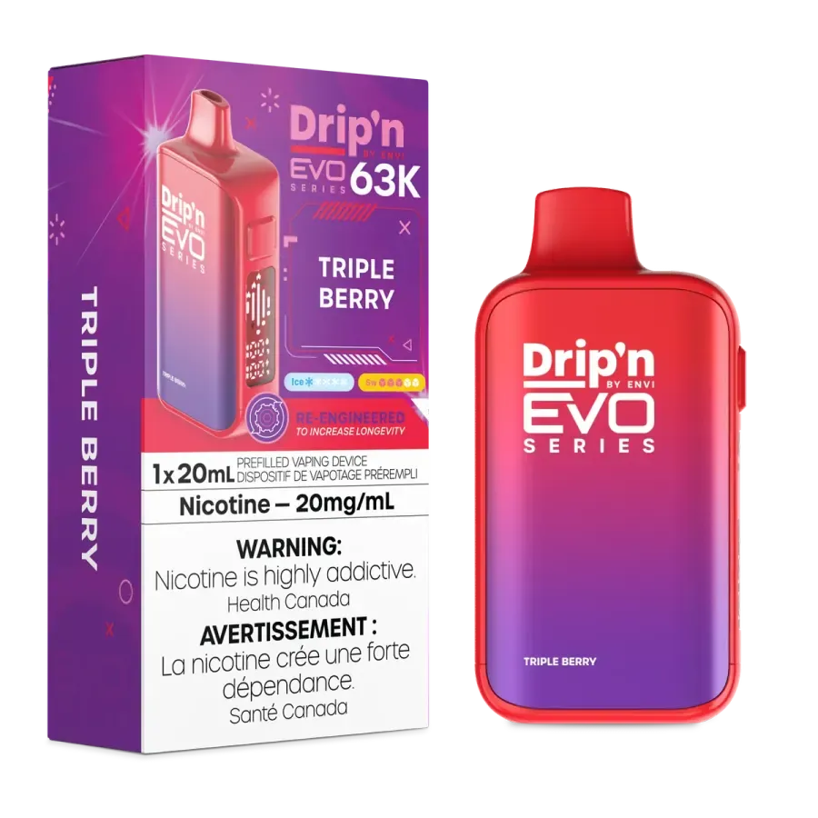 DRIP IN Envy 63K (EXCISE AB TAX INCLUDED) - Triple Berry, 20 mg