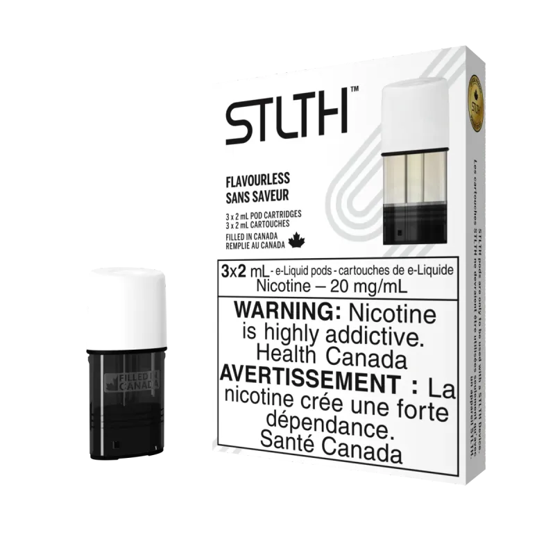 STLTH Pod Pack Flavourless (3 Pack) STLTH Pod Pack Flavourless (3 Pack) - 12mg