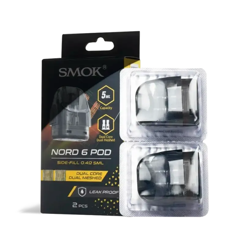 SMOK Nord 6 Dual Core Replacement Pods 2 Pack