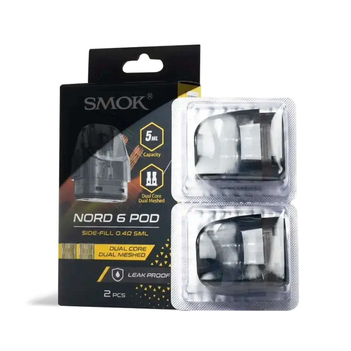 SMOK Nord 6 Dual Core Replacement Pods 2 Pack