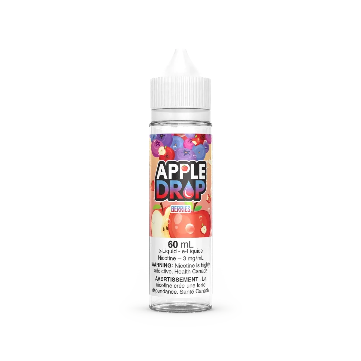 Apple Drop freebase vape juice 60 mL bottle